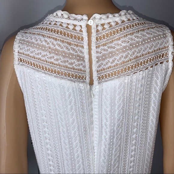 Doe & Rae Crochet Knit Peplum Hem Dress NWT - Picture 7 of 11